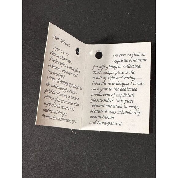 Christopher Radko Velvet Plum Nicholas Glass Santa Ornament 1998 with Box and Ta - Picture 14 of 15